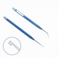 1Pc Titanium Alloy Kuglen Iris Hook And Lens Manipulator Push-Pull Ophthalmic Instrument Hook Straight And Angle Tips