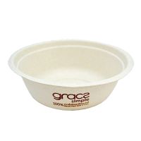 เกรซ ซิมเปิล ชามกระดาษ รุ่น L001 ขนาด 500 มล. x 50 ใบ : Gracz Simple Biodegradable Bowl 500 ml x 50 pcs