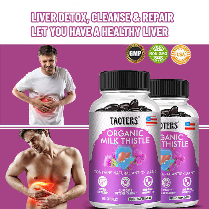 Organic Milk Thistle Supplement Promotes healthy liver and kidney