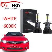 New ชุดหลอดไฟหน้า LED 6000K 80W 12V สีขาว สําหรับ Honda Civic FB 2011-2016-2x