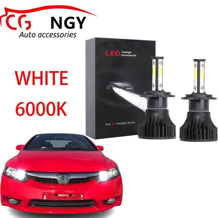 new-ชุดหลอดไฟหน้า-led-6000k-80w-12v-สีขาว-สําหรับ-honda-civic-fb-2011-2016-2x