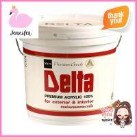 สีน้ำทาภายนอก DELTA MATT BASE C ด้าน 2.5 แกลลอนWATER-BASED EXTERIOR PAINT DELTA MATT BASE C MATT 2.5GAL **ขายดีที่สุด**