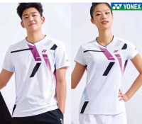 เสื้อผ้าแบดมินตัน Yonex ใหม่ของเกาหลีใต้ซึมซับเหงื่อสบายกีฬาออกกำลังกายเสื้อแบบระบายอากาศชุดกีฬากลางแจ้งสบายสำหรับผู้ชายและผู้หญิง