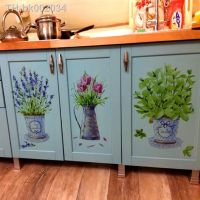 ₪✆♤ DIY wall stickers home decor potted flower pot butterfly kitchen window glass bathroom decals waterproof free shipping