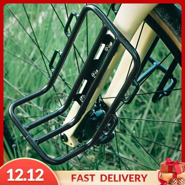 Gispark Bike Front Rack Carrier, Cargo Pannier Bike Fork Mount