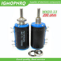 2ชิ้น WXD3-13-2W 200โอห์ม WXD3-13 2วัตต์200R อยู่ประจำด้านโรตารี Multiturn Wirewound มิเตอร์ IGMOPNRQ