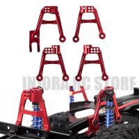 SCX10ช็อต4ชิ้น II RC สีแดงสำหรับอลูมิเนียมด้านหน้าและด้านหลังส่วนตีนตะขาบแกนรถอัพเกรดรถ C Mount ของเล่นควบคุมอิเล็กทรอนิกส์