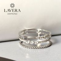 LAVERA Diamond - White Gold Diamond Ring  แหวนประดับเพชร ทองขาว