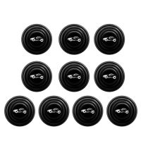 10x Car Door Shock Absorbing Silent Gasket Trunk Sound Insulation Pad Cushion Shock Absorbers Stickers Soundproof Decorative Door Stops