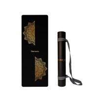 Luxury Custom Size Personalized 5Mm Yoga Mat Black Gold Print For Travel