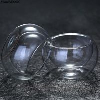 【CW】✤❁  50ml Wall Glass Cup Transparent Resistant Beer Drink Kungfu Teacup Espresso Cups