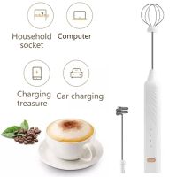 Rechargeable Handheld Foamer High Egg Speed Electric Frothing Portable Drink Foam Coffee Milk 1 Wand Maker Mixer Frother In G4r6