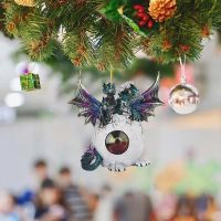 Hot Sale Flying Dragon Baby Hanging Ornament Christmas Tree Charm Cute Cartoon Pattern 2D Car Pendant Bag Keychain Decoration Christmas Ornaments