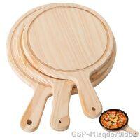 41Iaqdo79ldbk Bandeja De Cozimento Pizza Madeira Redonda Com Mão Tábua Corte Pedra Prato พิซซ่า Ferramentas Bakeware