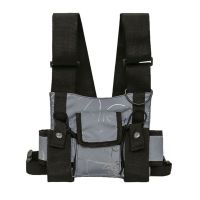 Chest Rig Bag Functional Outdoor Sports Chest Bag Men Protective Reflective Top Chest Vest Bag Cycling Fishing