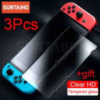 อุปกรณ์เสริมสำหรับกระจกกันรอย Lite Nintendo Glass ฟิล์ม9H Nintendo HD ป้องกันหน้าจอ Oled 3ชิ้นอุปกรณ์ป้องกันสวิตช์ NS อุปกรณ์เสริมทีวี