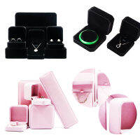 Stainless Steel Hinge Sturdy And Durable Soft And Delicate Material Flannelette Jewelry Box Necklace Box Packing Box