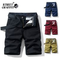 2023 New Spring Men Cotton Solid Mens Shorts Clothing Summer Casual Breeches Bermuda Fashion Jeans For Beach Pants Men Short