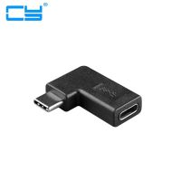 90 Degree Right amp; Left Angled USB type c 3.1 Type C Male to Female Extension Connector Adapter for Galaxy S8 S8 Plus Cell Phone