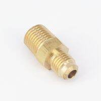 พอดีกับ1/8 "ท่อ Od 1/4" -1/4 "Npt ทองเหลือง Sae 45องศาอะแดปเตอร์ท่อเชื่อมต่อ229psi