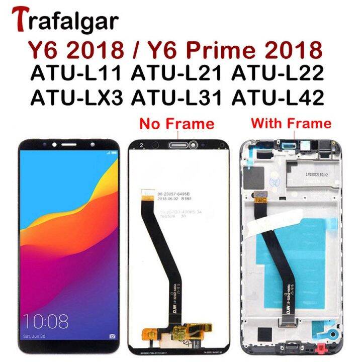 ทราฟัลการ์ดิสเพลย์สำหรับ-huawei-y6จอ-lcd-l21-l31-lx1-l42หน้าจอสัมผัสสำหรับ-huawei-y6การแสดงที่สำคัญพร้อมกรอบ