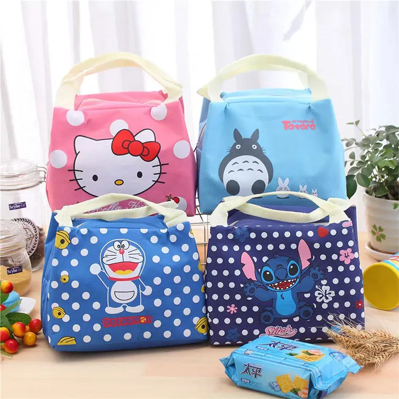 Disney Stitch Oxford Cloth Lunch Bag for Children Stitch Waterproof  Insulated Outdoor Picnic Storage Box Cartoon