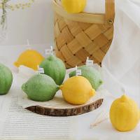 O•urHome [พร้อมส่ง] เทียนมะนาว Lemon candle ของขวัญเล็ก ๆ ที่สร้างสรรค์ ของตกแต่งบ้านแฮนด์เมด อุปกรณ์ประกอบฉากภาพ ตกแต่งร้านกาแฟ เครื่องประดับ