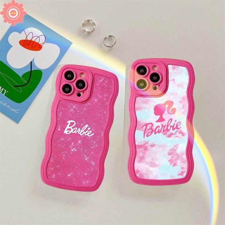 เคสโทรศัพท์มือถือนิ่ม-ลายบาร์บี้-หยัก-ดาว-วิบวับ-สําหรับ-12c-10c-9c-10a-9t-9-a1-10-9a-note-8-10s-11s-9s-11t-poco-x3-nfc-ฝาครอบขอบ