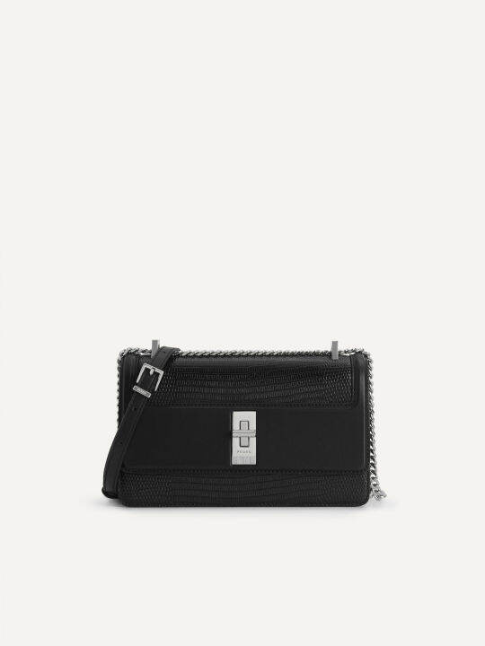 PEDRO LizardEffect Leather Shoulder Bag Lazada PH