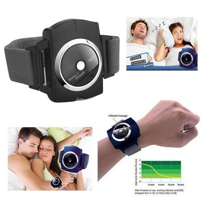 【CW】∏┇┋  New Electrionic Anti Snoring Wrist Snore Wristband Stopper Biosenseor Improve Product