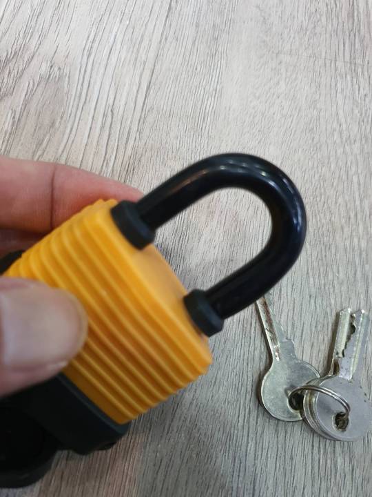 กุญแจ-หุ้มยางกันน้ำ-กุญแจหุ้มยาง-40มิล-50มิล-คอสั้น-ยาว-tigon