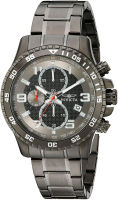 Invicta Mens 14879 Specialty Chronograph Silver Grey Dial Gunmetal Ion-Plated Stainless Steel Watch