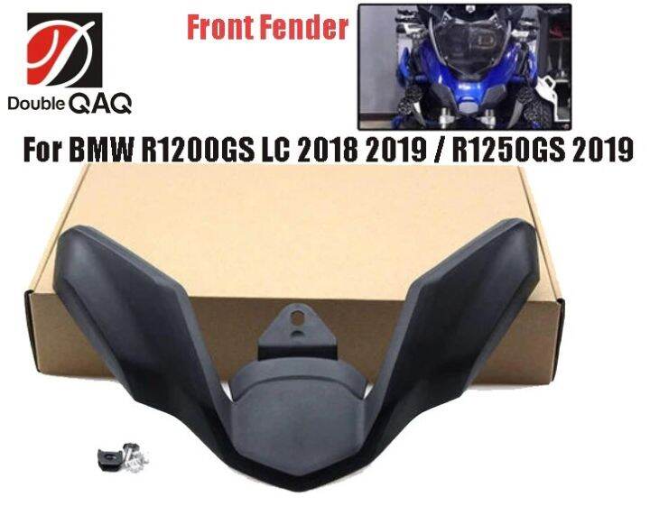 Front Wheel Upper Cover Hugger Fender Beak Nose Cone Extension Cowl Black For Bmw R1200gs Lc