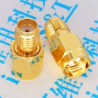 2Pcs RF SMA Connector RP SMA Female Head to SMA Male Head Plug Connector Adapter Goldplated Straight Electrical Connectors