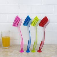 1pc Multifunctional Colorful Vertical Cleaning Brush Kitchen Dishwashing Brush Pot Brush Washing Brush Sink Cleaning