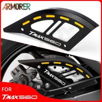 อุปกรณ์เสริมรถจักรยานยนต์สำหรับ YAMAHA TMAX 560 TECH MAX T MAX 530 DX SX TMAX530 2022 CNC หลังโรเตอร์จานเบรคคลุมปกป้องป้องกัน