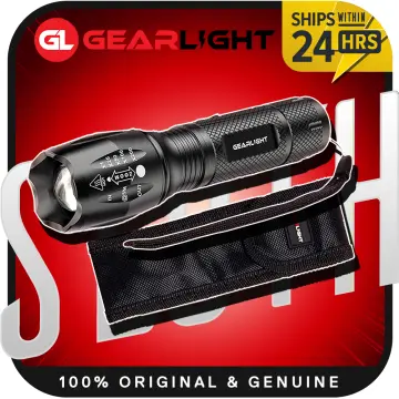 Zoomable Tactical Flashlights with High Lumens GearLight LED Flashlight 5  Modes