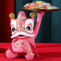 เครื่องประดับ Barongsai Cina ตั้งโต๊ะจานรองถ้วยขนมตกแต่งถาดกุญแจเครื่องประดับที่เก็บเครื่องสำอาง