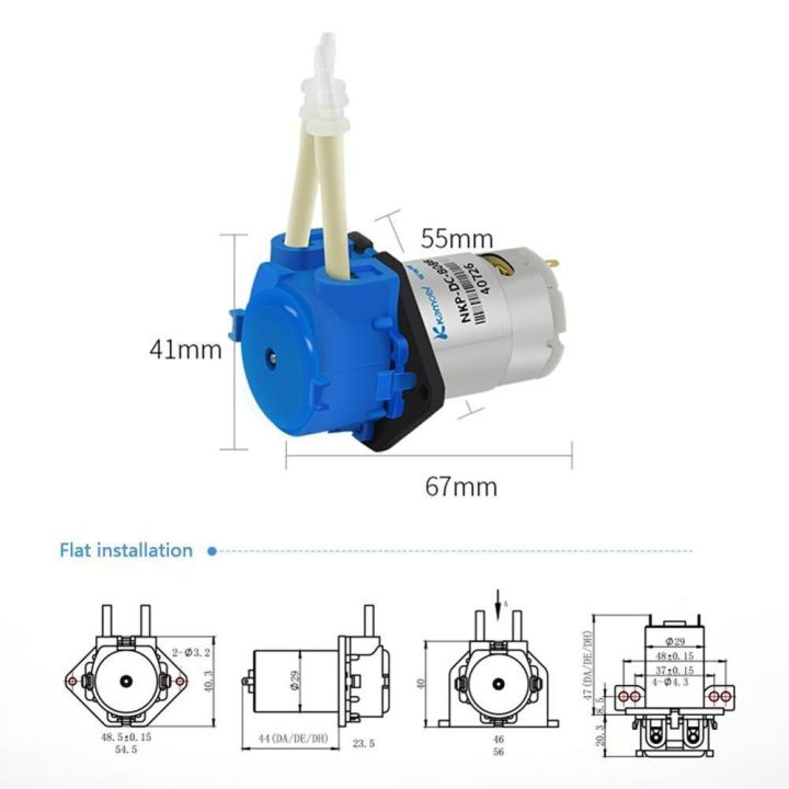 new-arrival-f20540q-ปั๊มน้ำจ่ายของเหลว12v-24v-ปั๊มน้ำวิเคราะห์แบบจ่ายของเหลวผ่าน-peristaltic-ในห้องทดลอง