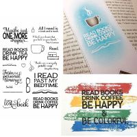 Phrases About Reading Books Clear Stamps Phrases Kids Transparent Silicone Stamp 2020