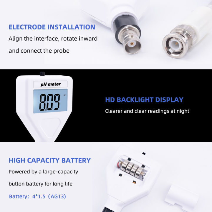 rcyago-มิเตอร์วัดค่า-ph-สกินสำหรับความงามของผิว-หัววัดเปลี่ยนได้สำหรับผิวผลไม้เนื้อสัตว์ในดินพร้อมไฟแบ็คไลท์-atc