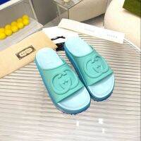 High quality▲☃ (Original Box) Womens Shoes 2023 New Ladies Thick Bottom Slippers Beach Shoes