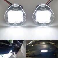 For Jeep Grand Cherokee 2014 2015 2016 2017 2Pcs White High Brightness LED Side Under Mirror Lamp Puddle Light