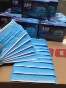 2 hộp 50 chiếc Xanh Khẩu trang y tế AMI 4 lớp than hoạt tính kháng khuẩn