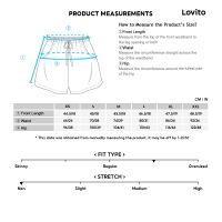 [ส่งของ]Lovito กางเกงยีนขาสั้น เอวกลาง ทรงบอยเฟรนด์ สีพื้น สไตล์ลำลอง สำหรับผู้หญิง L49AD105 (สีดำ)