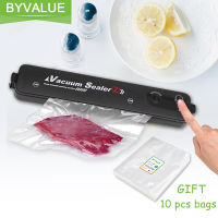 2021Byvalue New Vacuum Sealer For Food Storage Include 10 Vacuum Food Sealer Bags Sealing Packaging Machine Home Kitchen Sous Vide