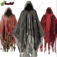 2023 Unisex Halloween Ghost Dementors Cosplay Costume Gothic Horror Zombie Tattered Hooded Capes Day Of The Dead Party Props Cloaks