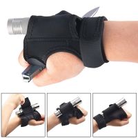 【YD】 Scuba Diving Flashlight Gloves Underwater Torch Holder Photography Wrist for