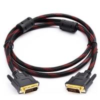 DVI 24+1 DVI-D หัวทอง สายถัก Male to Male สายจอ หัวดำ 1.5m/3m สาย