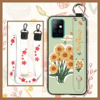 Soft Kickstand Phone Case For Infinix X683/Note8i Shockproof Lanyard Anti-knock Original cartoon Back Cover Waterproof